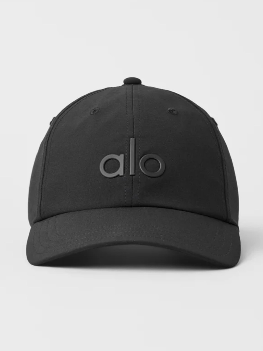 ALO Yoga Women’s Black Embossed Logo Cap